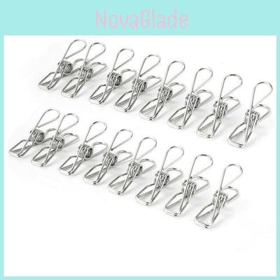 User-friendly 20x Stainless Steel Clothes Pegs With Excellent Arc Design For Secure Hanging And Drying