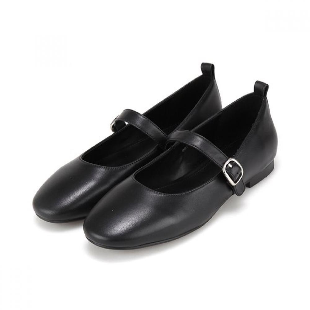 Barbara Leather Daily Casual Mary Jane Flat 1.5cm Bbj110bk 225mm