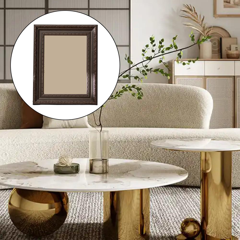 Holz für A4-Fotorahmen im Vintage-Stil für Schreibtisch- oder Wanddekoration, geeignet für Fotos, Zertifikate oder Kunstwerke