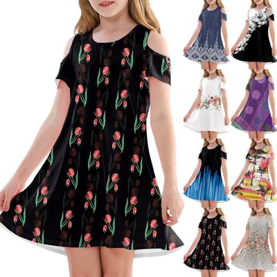 Girls' A-Line Dress -Summer Sleeveless Casual Sundress Toddler Dress