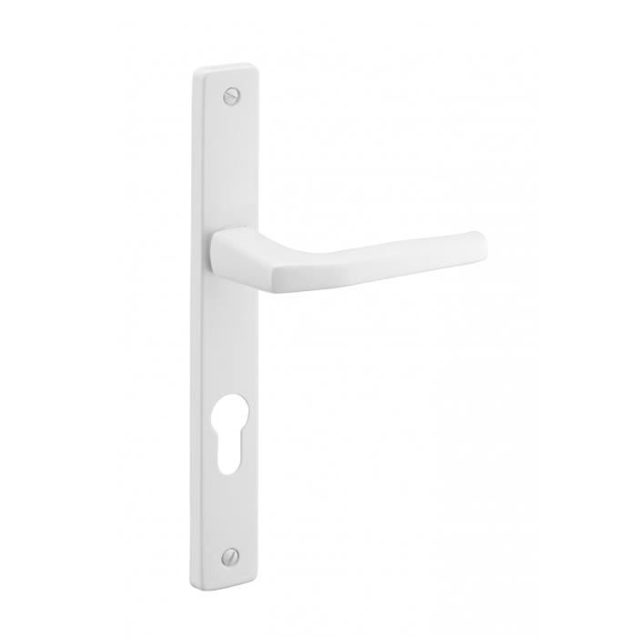 THIRARD - Paar Picardie Türgriffe mit Zylinderloch für Eingangstür, weiß lackiert - THIRARD