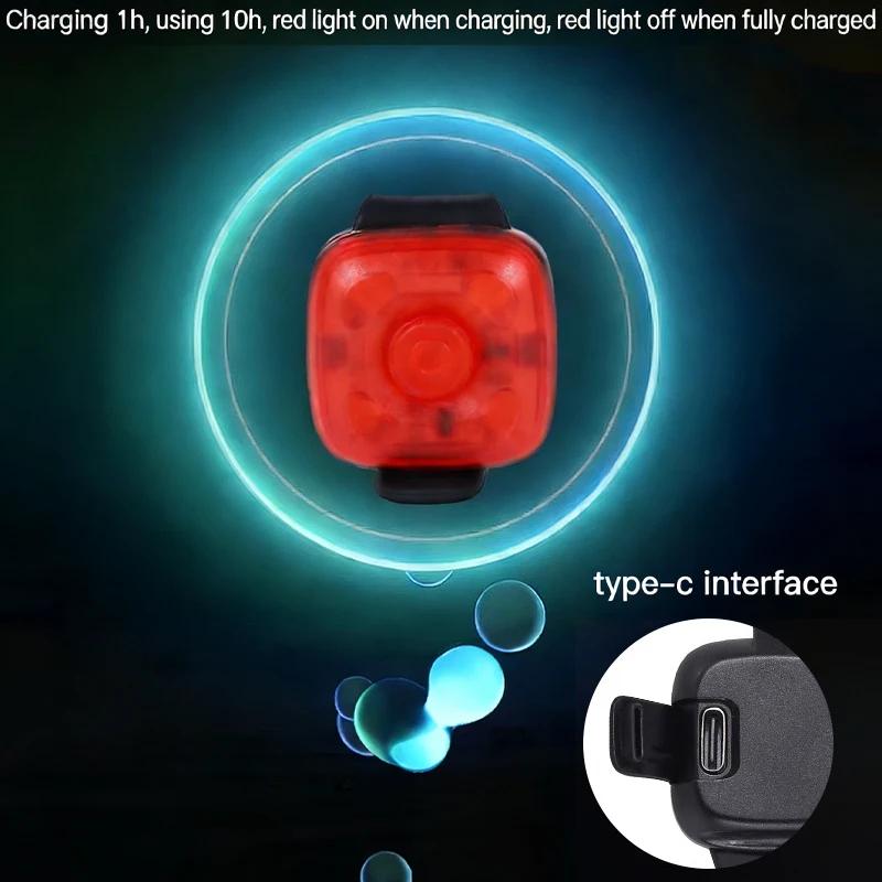 LED Dog Safety Light USB Rechargeable Luminous Pendant Waterproof Night Walking Warning Light for Pet Collars