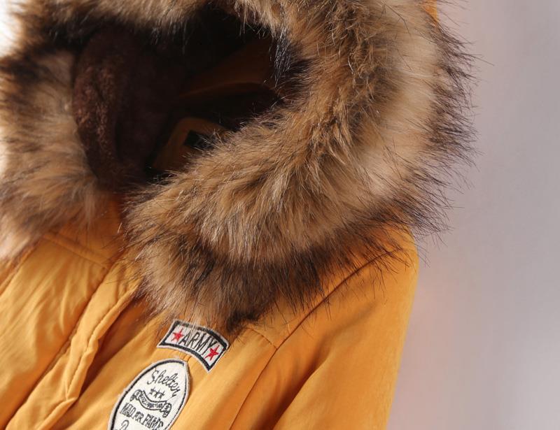 Manteau long à capuche en laine d'agneau style coréen grande taille pour femme - Hiver 2023