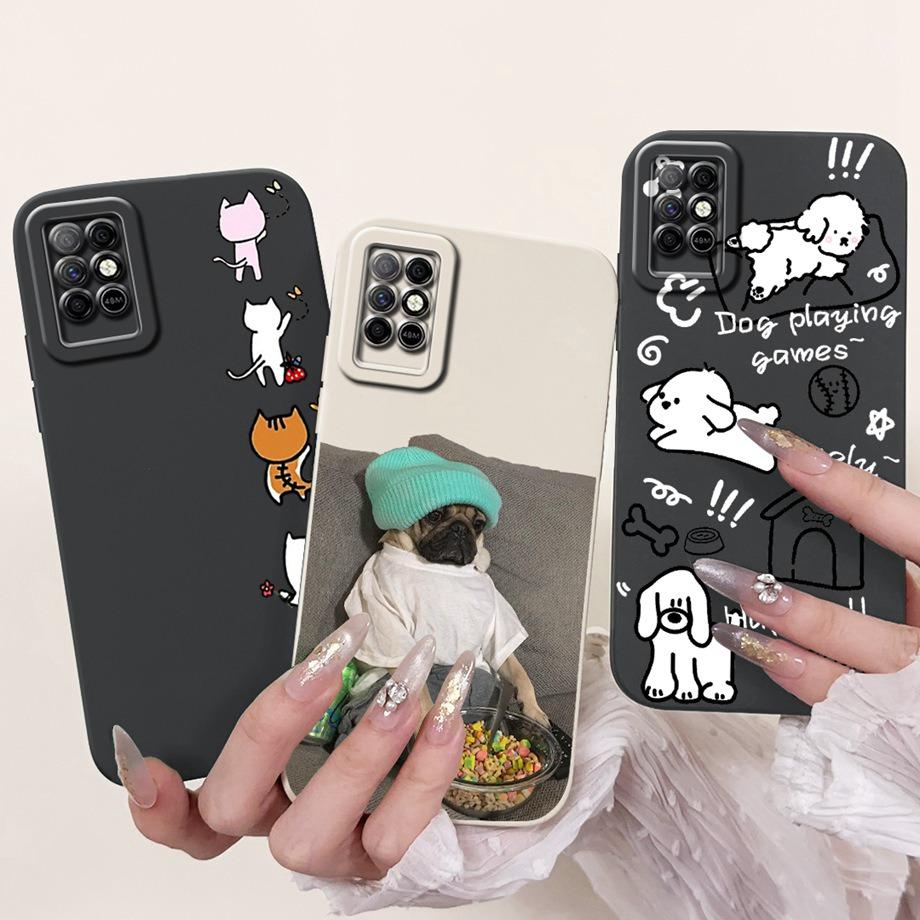 For Infinix Note 8i Note8 8 i Case Soft Silicone Back Cases Panda Marble Draagon Cat Astronaut Phone Cover For X892 X683 Capas