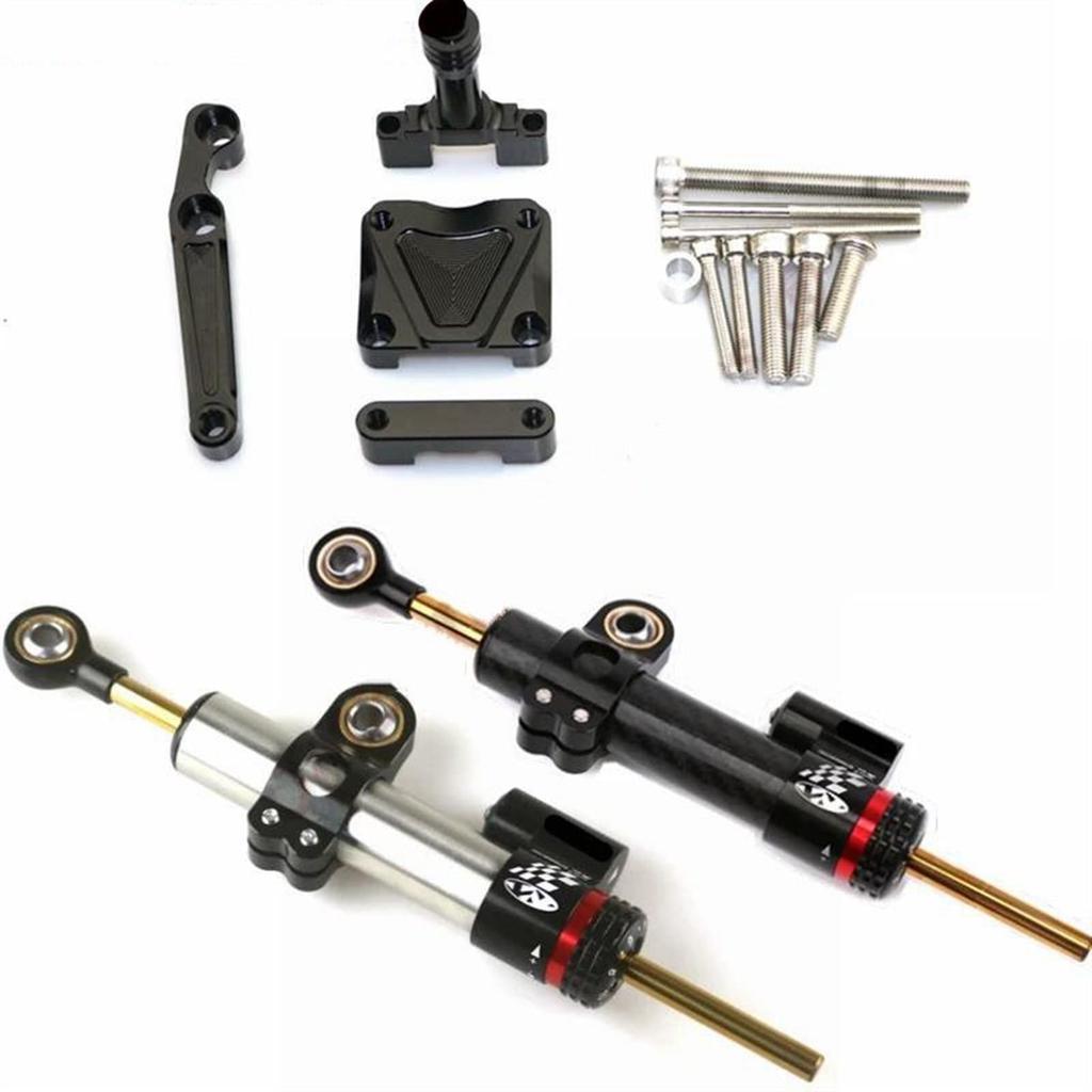 Motorcycle Steering Damper Stabilizer Motorcycle CNC Steering Damper Stabilizer Fits Kawasaki NINJA250/300 2013-2018 Mounting