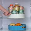 European Style Seasoning Storage Box Rotatable Plastic Solid Color Multifunctional Desktop Storage Rack Rotating Rack
