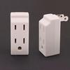 3 In 1 American Standard Power Plug Adapter Nema 1-15P Male To Female 125 Degree Rotation Us 2 Pin To 3 Pins Socket