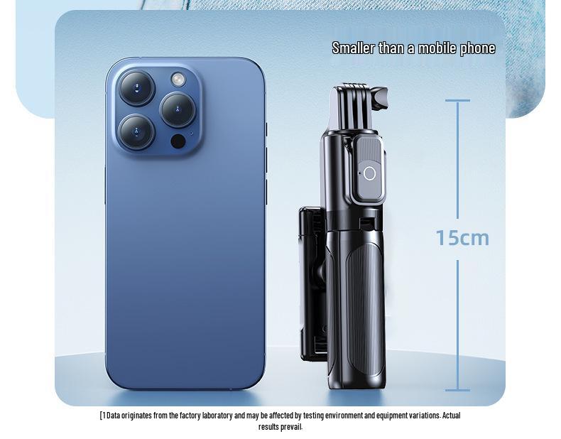 Portable Bluetooth Selfie Stick with Fill Light and Tripod