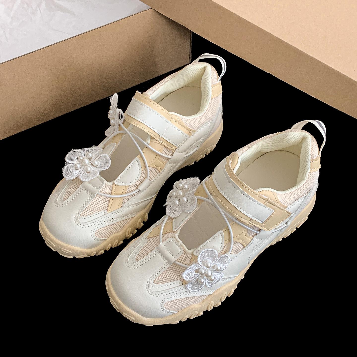 

Retro ballet style platform German training shoes women s 2025 new summer height-increasing sports Mary Jane single shoes 40 жёлтый