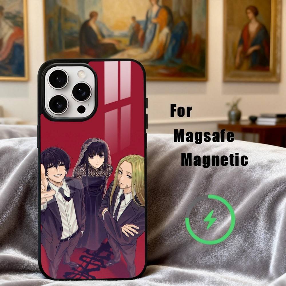 Anime S-Sakamoto-O D-Days Phone Case For iPhone17,16,15,14,13,12,11 Plus,For Magnetic Wireless Charge Cover