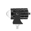 Dual-Color LED Spotlight: Electric Car/Motorcycle High/Low Beam Headlight with Steel Cannon Design for Super Bright Illumination