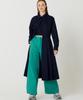 The Studio K Short Shirt Layered Slim Long Dress (Navy)