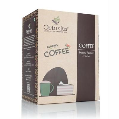 Octavius | Instant-Kaffee-Vormischung – 50 Beutel | Sparpackung 3-in-1-Kaffeebeutel | Heißer und kalter Kaffee(15 g x 50 Einzelportionsbeutel)