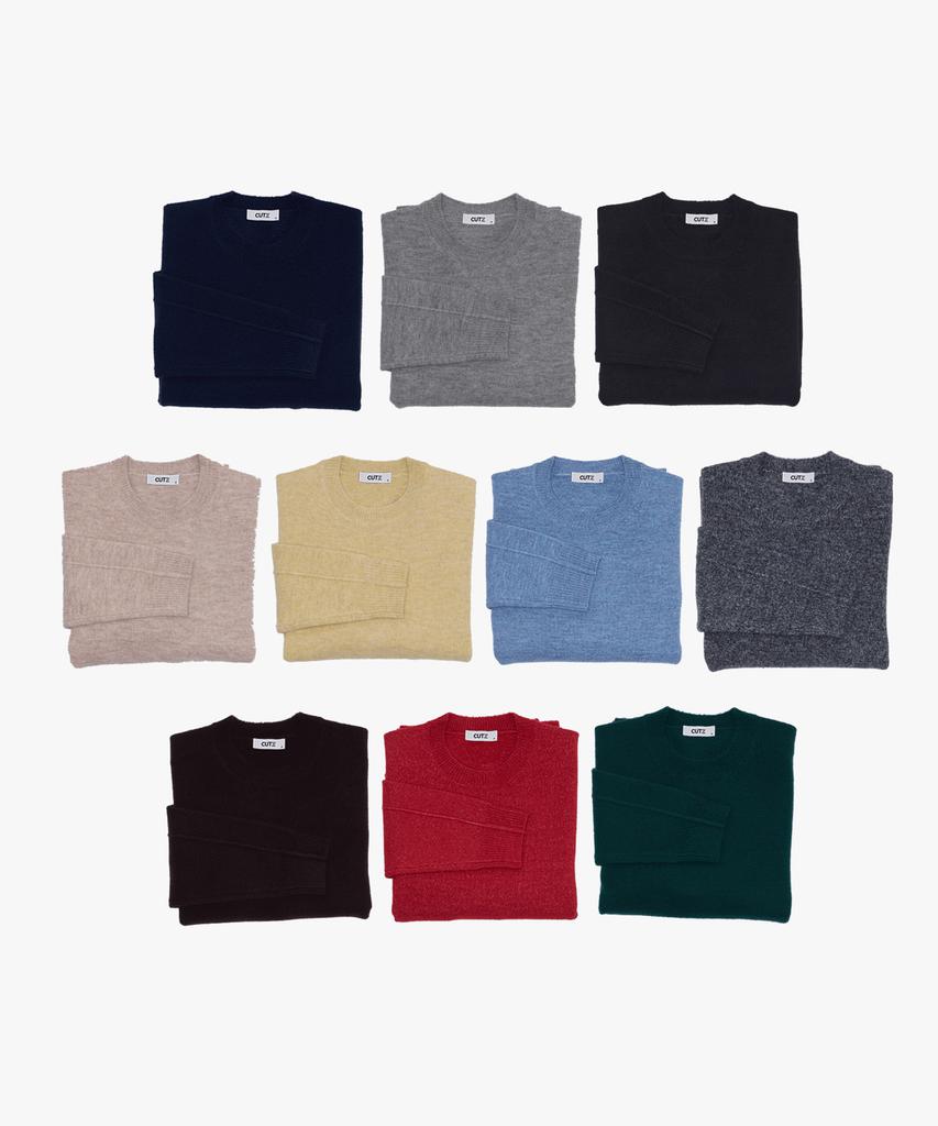 CUTZ Washable Soft Touch Crew Neck Knit - 10 Colors (Type B)