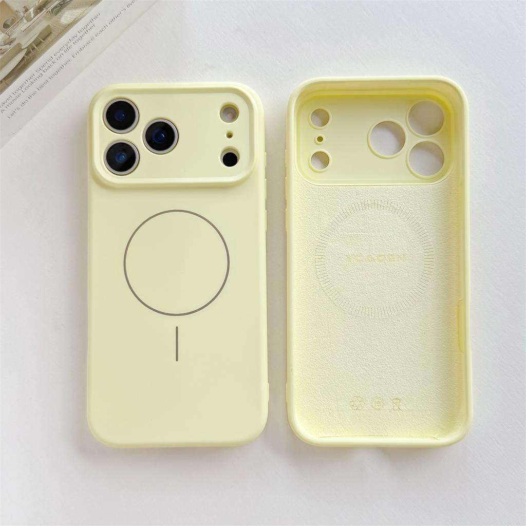Magnetic Phone Case for IPhone 17 Air 16 15 14 13 12 11 Pro Max XS XR X for Magsafe Wireless Charge Liquid Silicone Soft Cover