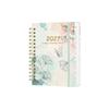 Spiral Bound Floral Spiral Notebook Floral Pattern Schedule Book  for Work Office School Supplies