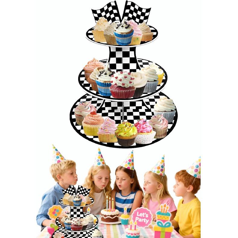 3 Tier Butterfly Cupcake Stand,Suitable for Butterfly Themes – Easy to Assemble& Reble(1Butterfly)