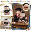Graduation Stuffed Bear Plush Toy with Cap and Gown PRE-K 2026 Soft Material Commemorative Keepsake for Students School Events Gifts