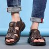 Fashion New Fashion Summer Leisure Men Shoes Beach Sandals High Quality Genuine Leather Sandals Soft Large Size Men's Sandals Size 38-44