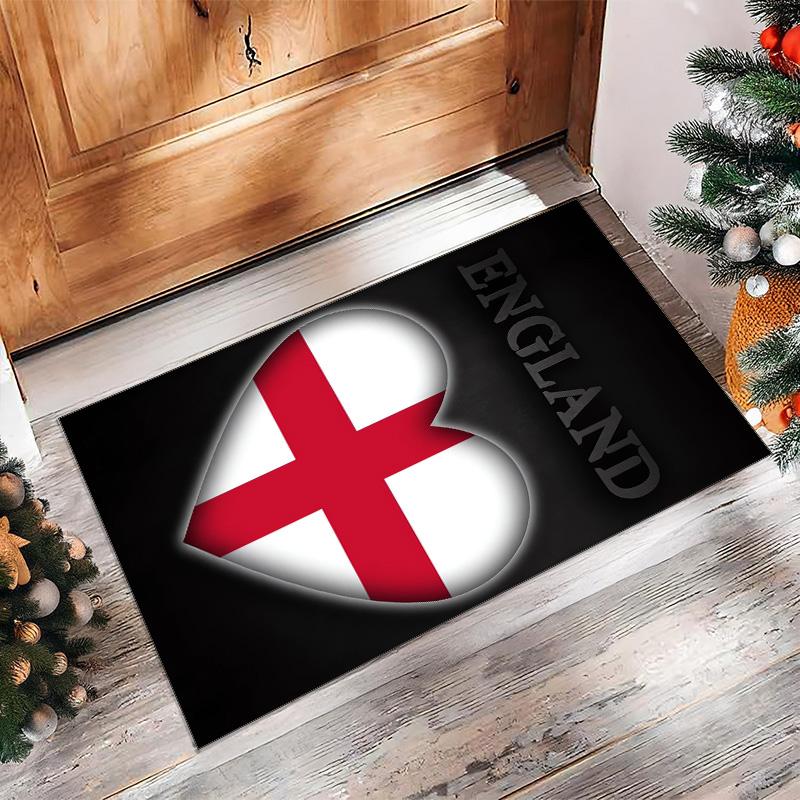 England national football team Printed Flannel Area Rug Non Slip Soft Polyester Floor Carpet Indoor Decor Mat for Bedroom Living Room Sofa