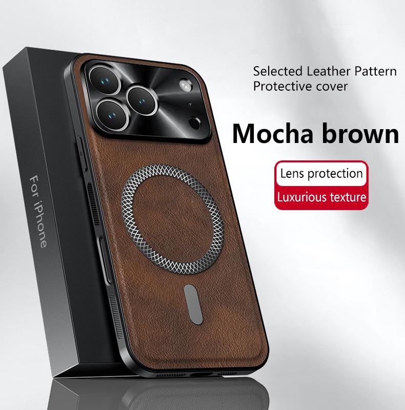 For Apple iPhone 17 17 Pro 17 ProMax 17 Air Leather Full-cover Magnetic Waterproof Shockproof Fingerprint Phone Case