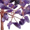 Mini Crystal Money Tree Copper Wire Wrapped Agate Slice Base Healing Gemstone Yoga Feng Shui Trees Home Decor A Easy Install
