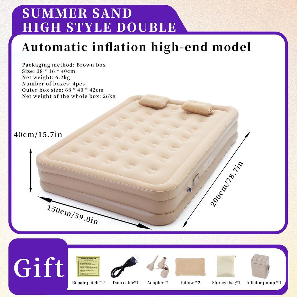 Outdoor Automatic Inflatable Tent with Thickened Camping Air Mattress