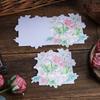 20pcs/set Mother's Day Greeting Cards Mini Size 8.2x8.2cm Floral Paper Blank Cards Thank You for Business Gift Card