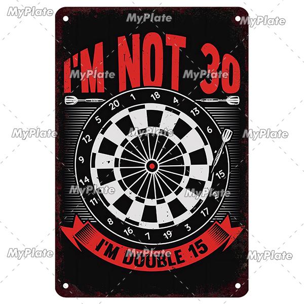 MyPlate Darts 180 Metal Sign Beer Bar Vintage Plaque Shop Tin Sign Plate Wall Decor For Bar Club Art Painting Poster Gift