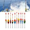 10PCS Oval-shaped Fishing Bobber Loghtweight Fishing Slip Float Durable Fishing Float  Trout Fishing