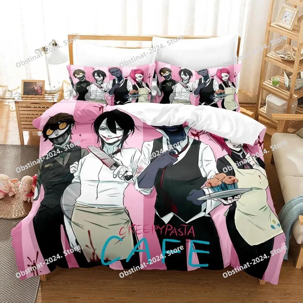 Creepypasta Bedding Set Single Twin Full Queen King Size Bed Set Adult Kid Bedroom Duvet cover Sets 3D Print Anime bed sheet set
