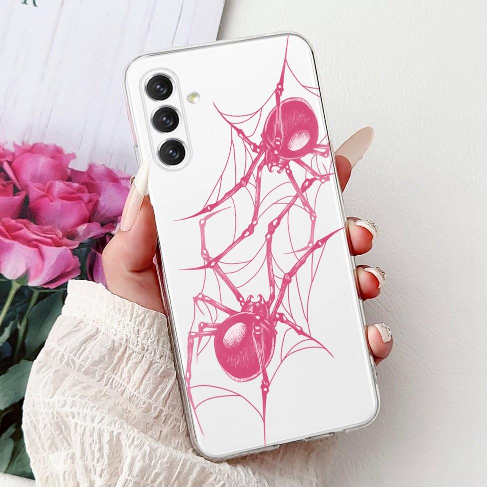 For Samsung A04s Case SM-A047M Clear Aesthetic Cute Cat Fashion Flowers Painted Back Cover For Samsung Galaxy A04s Phone Case