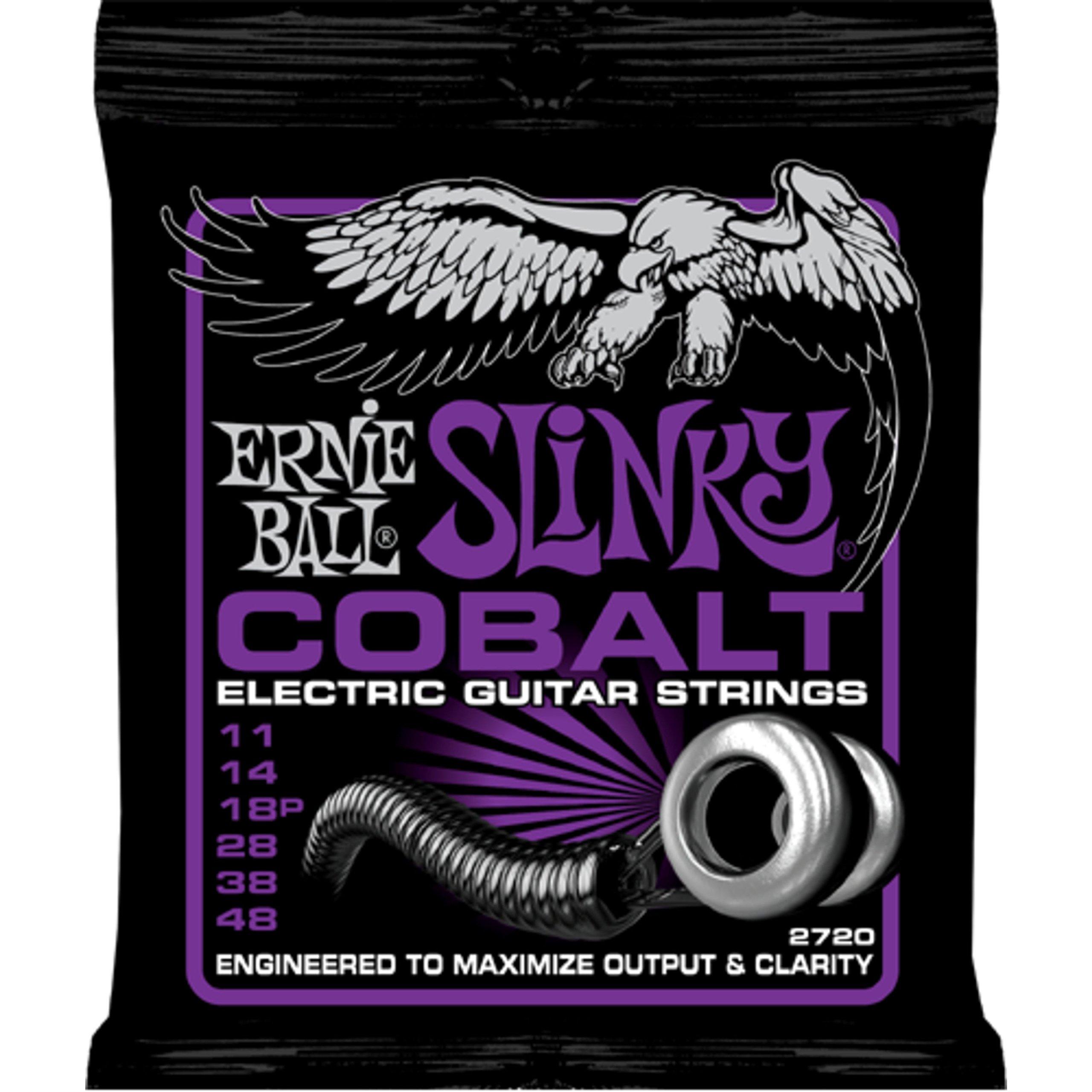 

ERNIE BALL 2720 Струны для электрогитары COBALT POWER SLINKY [Оригинал] (11-48)