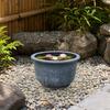 Large Plant Pot, Retro Flowerpot with Drainage Hole, Fruit Tree Water Lily Planter for Indoor Outdoor Plants Patio Garden Decor