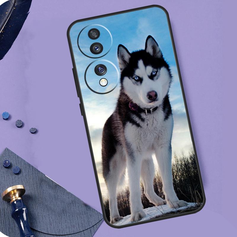 Animal Husky puppy For Honor X8a X9a X6a X7a X6 X7 X8 X9 X8b X9b Honor Magic 6 Pro 50 70 90 Magic 5 Lite Case