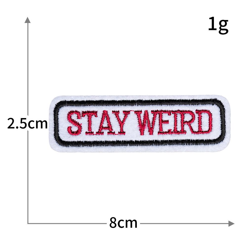 Personalized Trendy Letter Embroidery Patch for Clothes, Jackets, Bags, & Streetwear