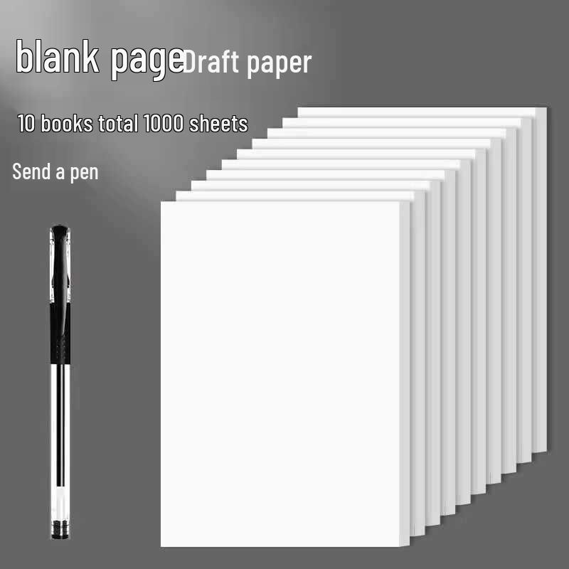 Thickened Draft Paper Book for Junior High and High School Students with Sections