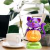 Dashboard Solar Dancing Toys Solar Bobble Shaking Head Pumpkin Cat Ornaments Halloween Automotive Interior Ornament Statue