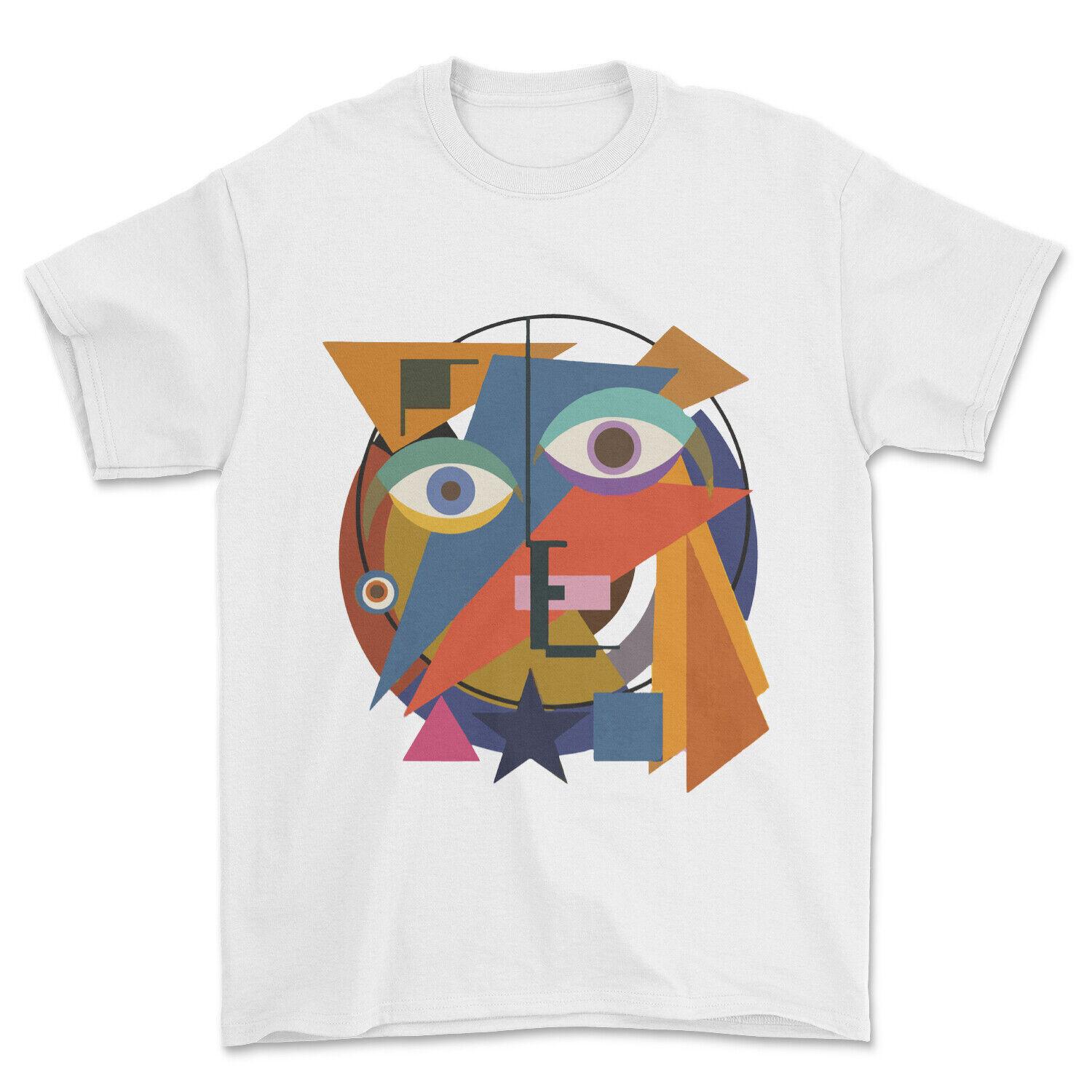 Bauhaus Face Art T-shirt. German, Bowie Bauhaus, Architecture culture t-shirt. S разноцветный