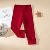 Winter Girls' Long Trousers Thickened Fleece-lined Tight-fitting Elastic and Slim-fitting Candy-colored Keep Your Princess Cozy