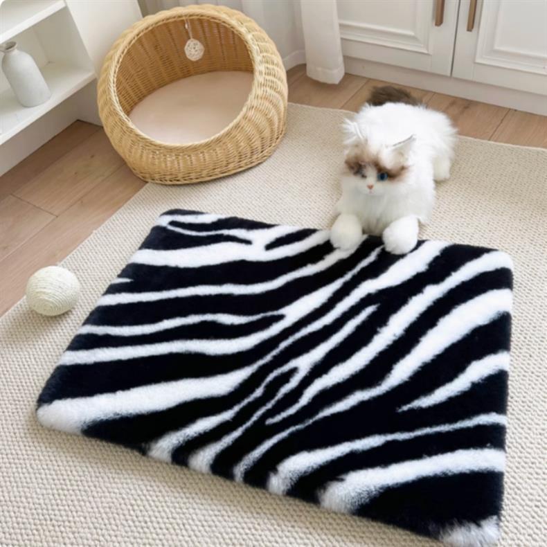 Rabbit Plush Dustproof Bedside Table Mat & Chair Cushion