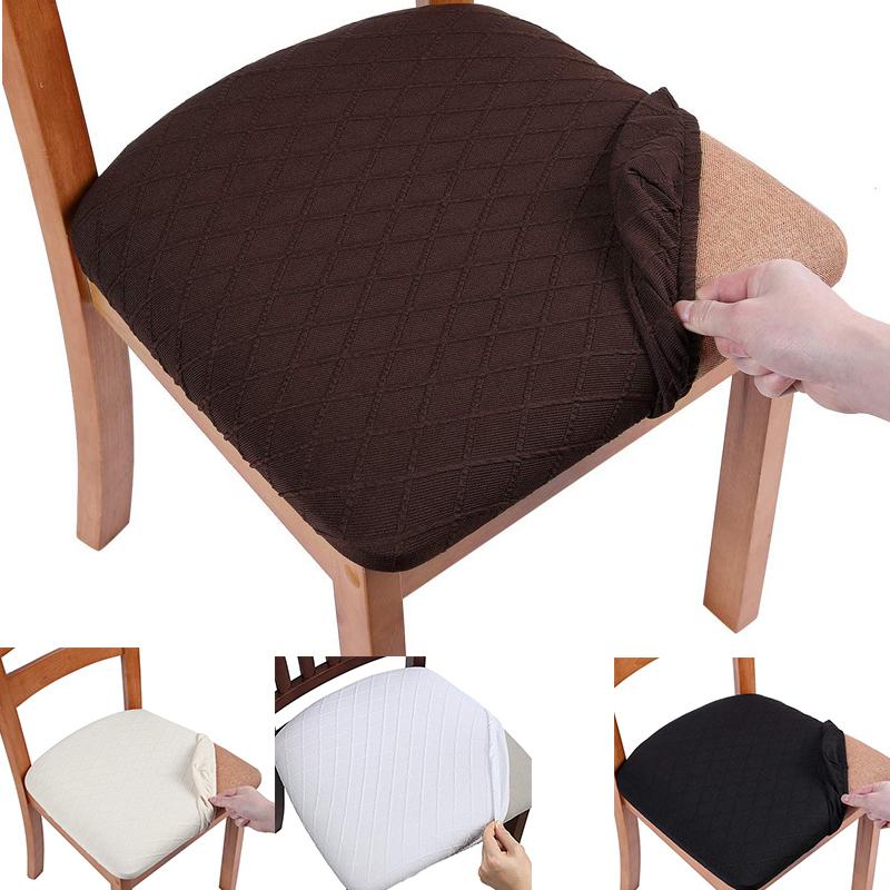 

Чехлы на подушки Скользящий чехол Протектор Жаккард Столовая Стул Сиденья Чехлы