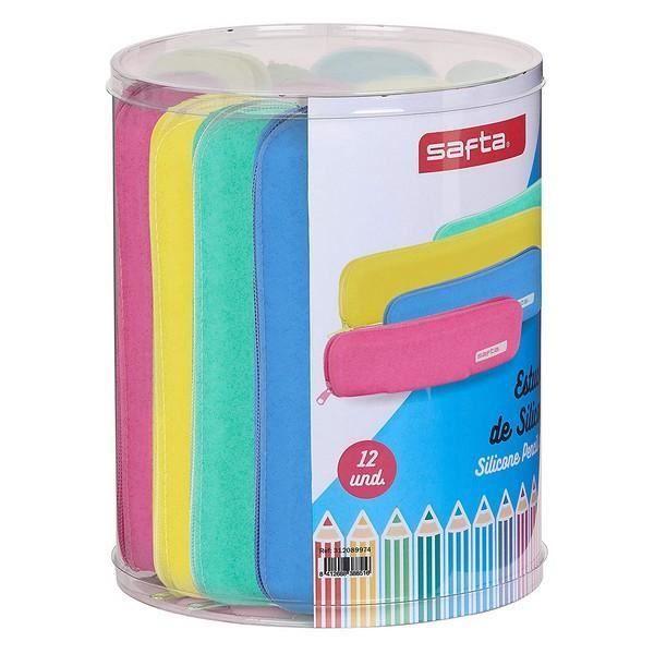 Fourre-tout en silicone pour enfants (12 pcs) - SAFTA - Design Jeunes - Noir