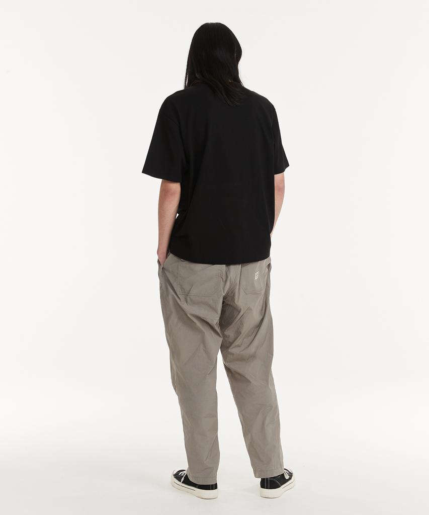 HELEMENT Henry One-Pleat Slacks (W/Grey)
