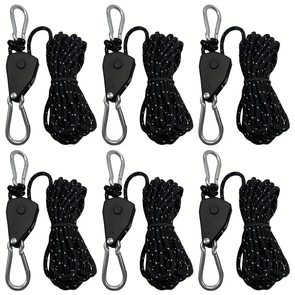 6pcs Camping Tent Guyline Tensioner with Sunshade Rope