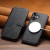 SUTENI Q-05 For iPhone 16 Wallet Case 2 in 1 Detachable Leather Flip Phone Cover with Stand