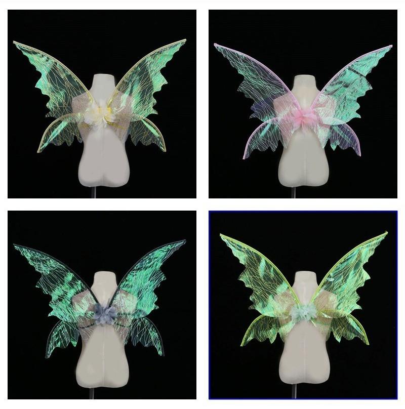 Enchanting Iridescent Butterfly Wings Fairy Costume Props For Festivals And Performances