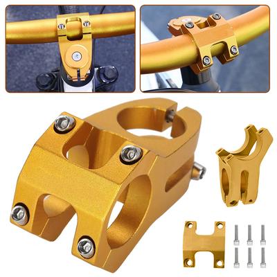 Bike Handlebar Stem,Aluminum Mountain Bike Handlebar Handlebar Stem,Easy Installation Secure Clamping For Road Mountain Bike