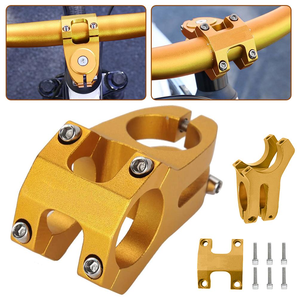 Bike Handlebar Stem,Aluminum Mountain Bike Handlebar Handlebar Stem,Easy Installation Secure Clamping For Road Mountain Bike