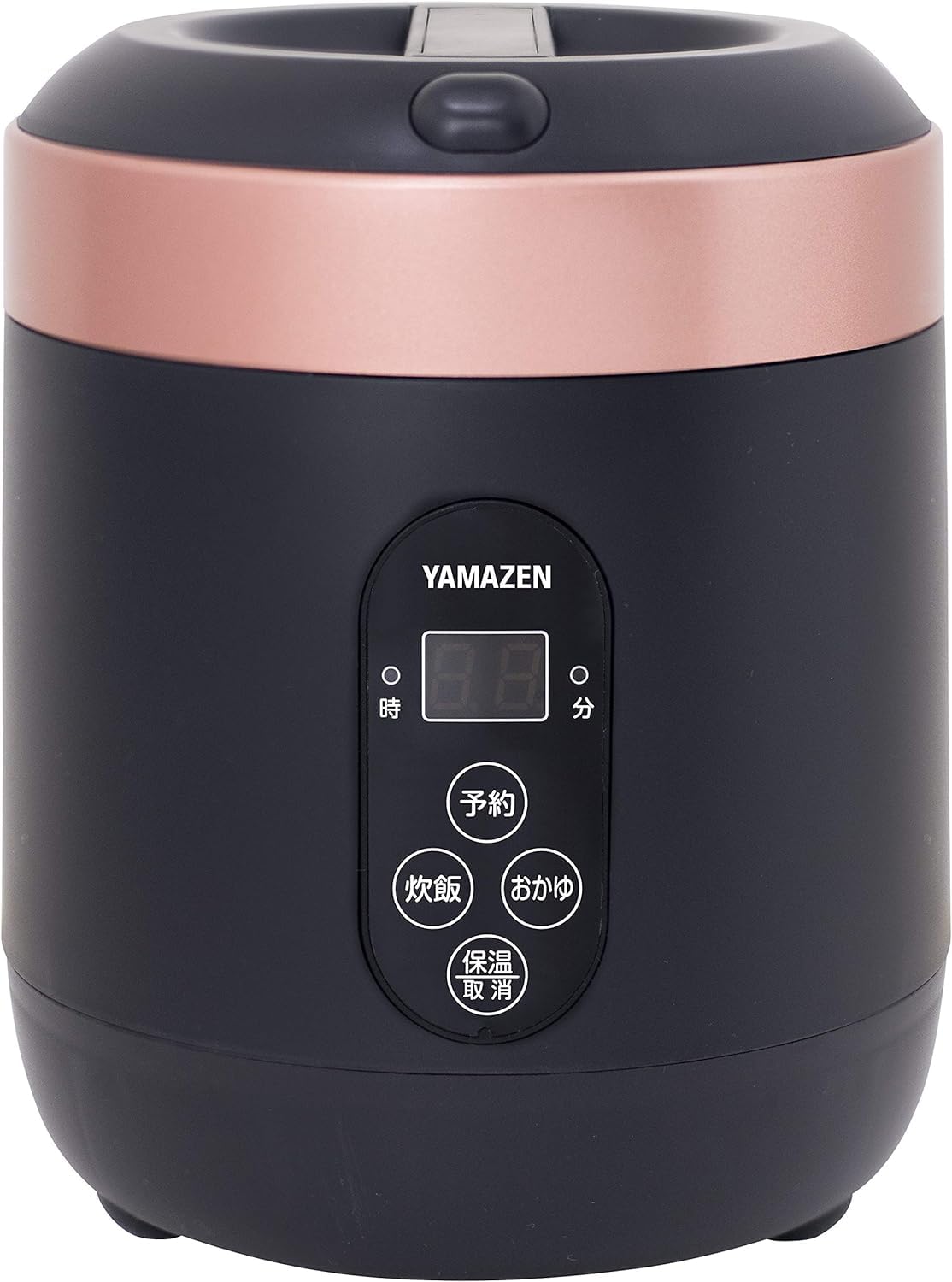 

Rice Cooker Cups Microcomputer Type Small Single Life Mini Rice Cooker Equipped with Porridge Mode Warm Reservation Function Black [Yamazen] 0.5~1.5